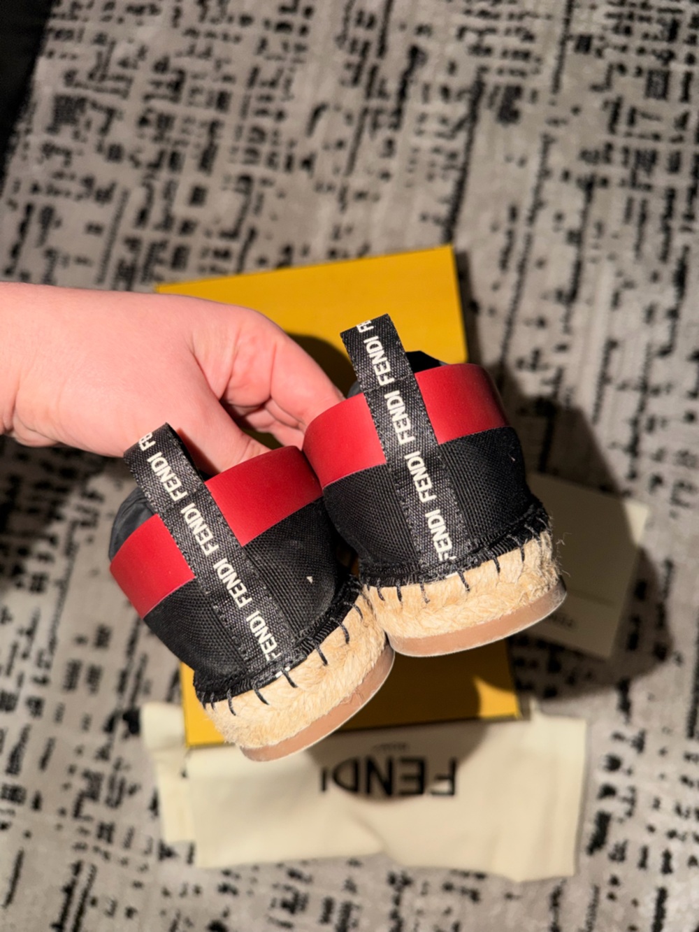 Fendi Flat Colibri Mesh FF Women Espadrilles - Picture 4 of 8